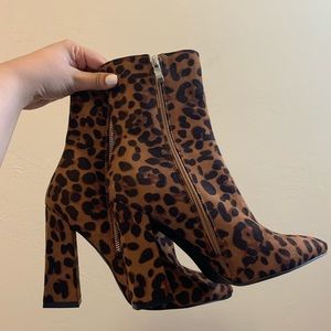 NWOT | PLT LEOPARD PRINT BOOTS | *UK SIZE 6*